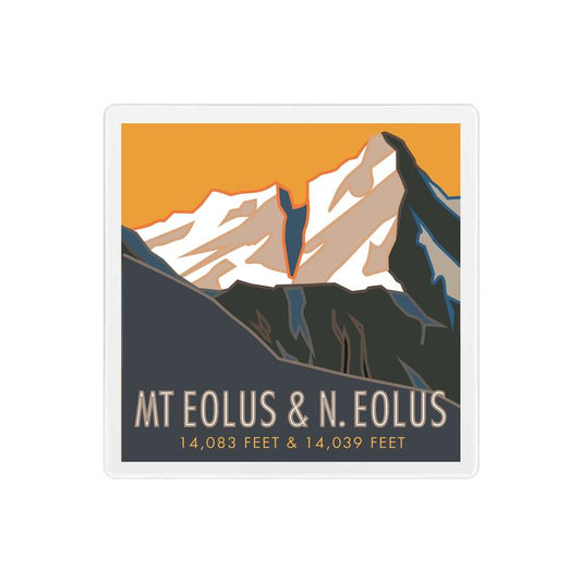 Mt Eolus, Colorado - Colorado 14er - 4" x 4" Sandstone Coaster