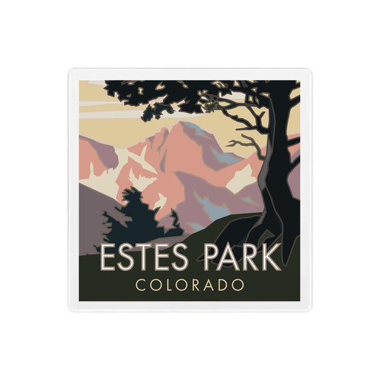 Estes Park, Colorado - 4" x 4" Sandstone Coaster
