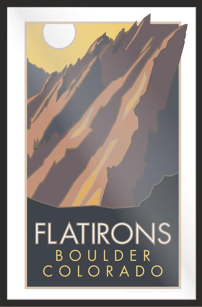 Flatirons, Boulder, Colorado - Poster