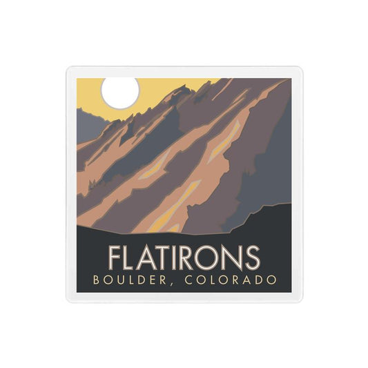 Flatirons, Boulder, Colorado - 4" x 4" Sandstone Coaster