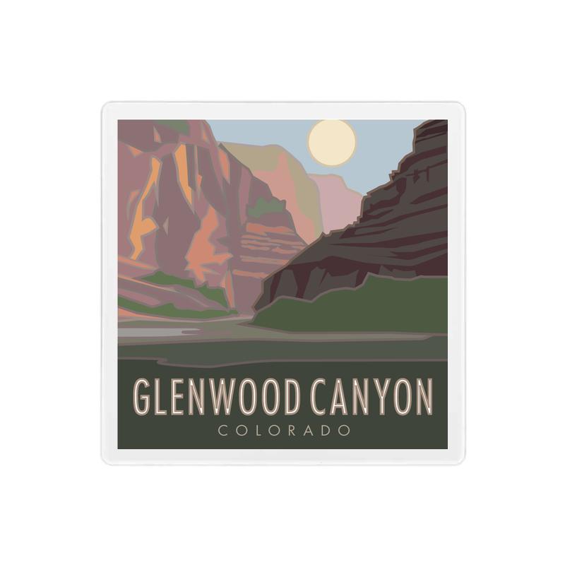 Glenwood Canyon, Colorado - 4" x 4" Sandstone Coaster