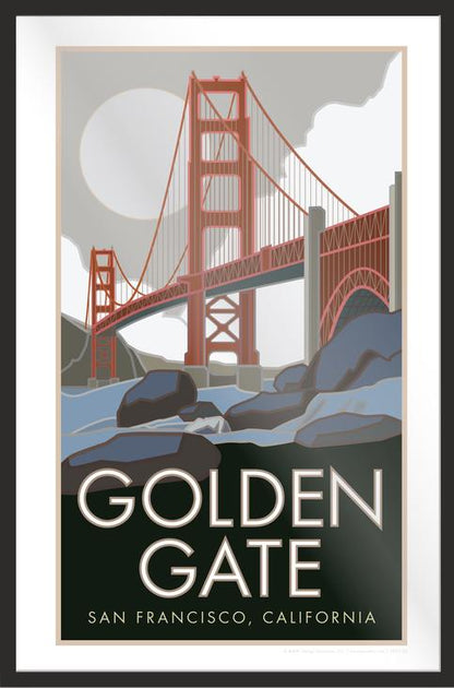 Golden Gate Bridge 2, San Francisco, California - Poster