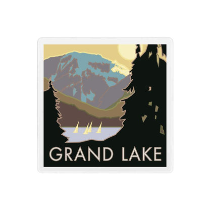 Grand Lake, Colorado - 4" x 4" Sandstone Coaster
