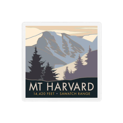 Mt. Harvard, Colorado - 4" x 4" Sandstone Coaster