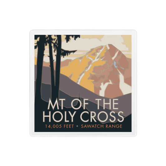 Mt. of the Holy Cross, Colorado - Colorado 14er - 4" x 4" Sandstone Coaster