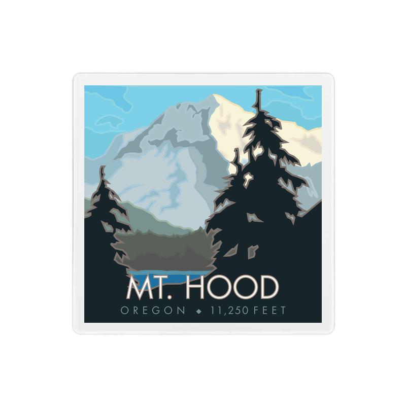Mt. Hood - Oregon - 4" x 4" Sandstone Coaster