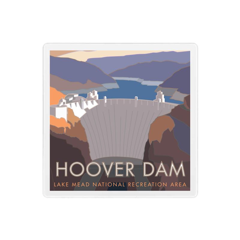 Hoover Dam, Lake Mead National Recreation Area, Nevada - 4" x 4" Sandstone Coaster