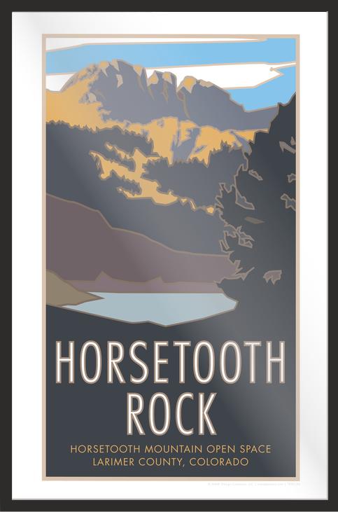 Horsetooth Rock, Colorado - Poster