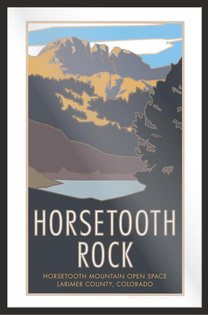 Horsetooth Rock, Colorado - Poster