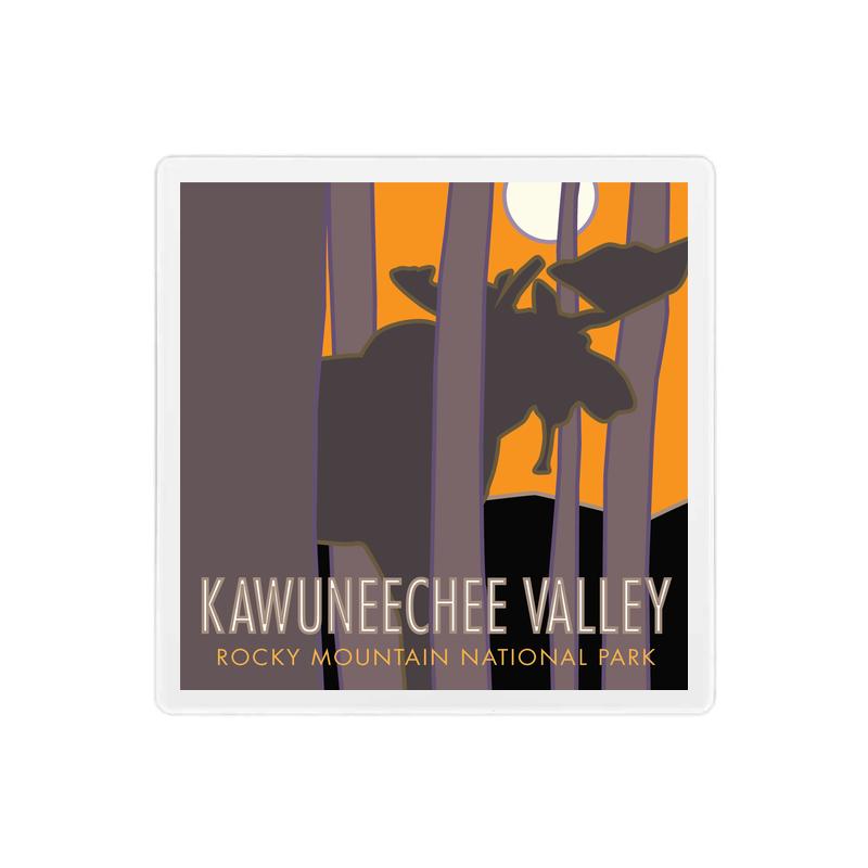 Kawuneeche Valley, Colorado - 4" x 4" Sandstone Coaster