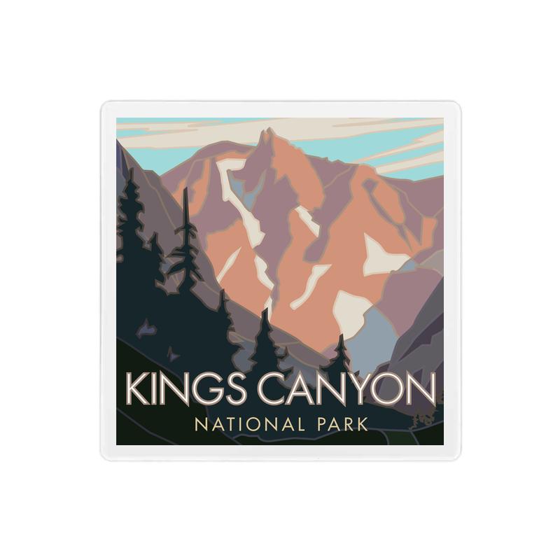 Kings Canyon National Park, California - 4" x 4" Sandstone Coaster