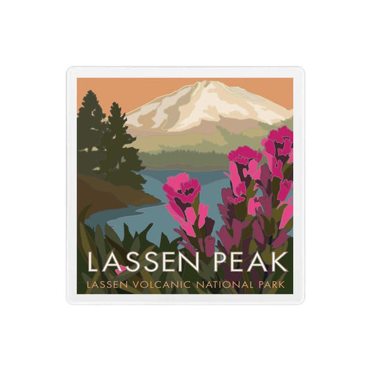 Lassen Peak - California - 4" x 4" Sandstone Coaster