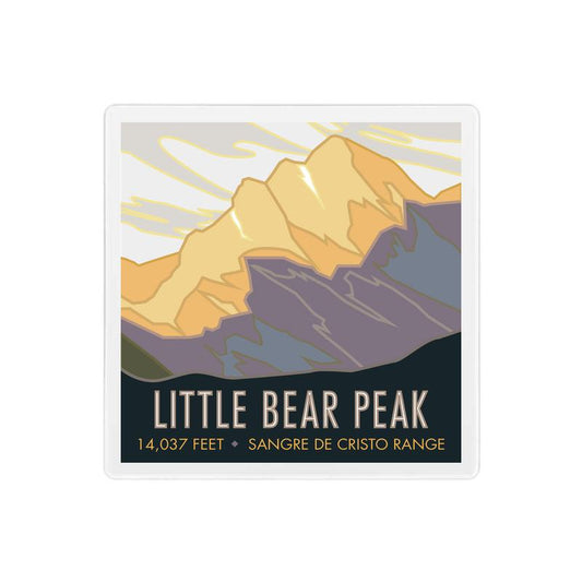 Little Bear Peak, Colorado - Colorado 14er - 4" x 4" Sandstone Coaster