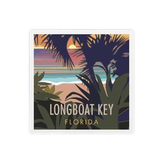 Longboat Key, Florida - 4" x 4" Sandstone Coaster
