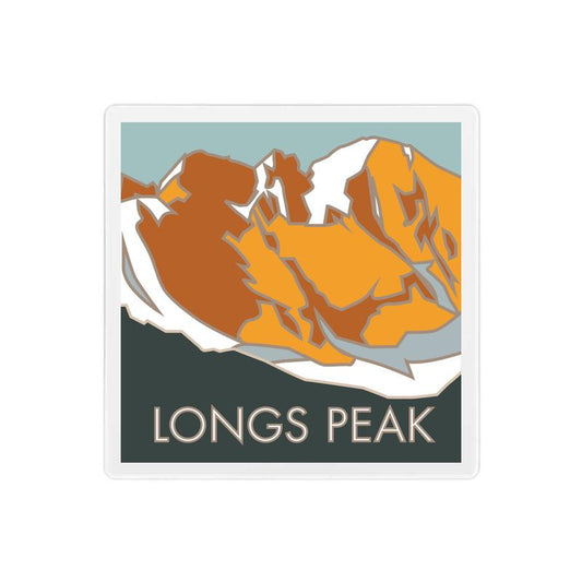 Longs Peak 1, Colorado - Colorado 14er - 4" x 4" Sandstone Coaster