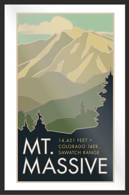 Mt. Massive, Colorado - Colorado 14er - Poster