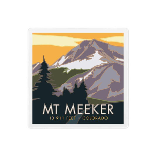 Mt. Meeker, Colorado - 4" x 4" Sandstone Coaster