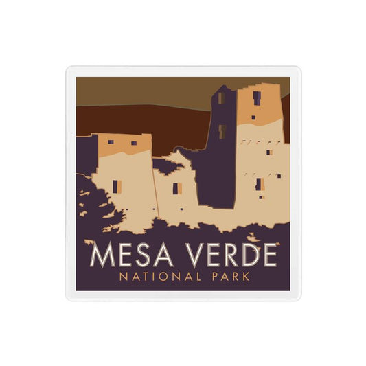 Mesa Verde National Park, Colorado - 4" x 4" Sandstone Coaster