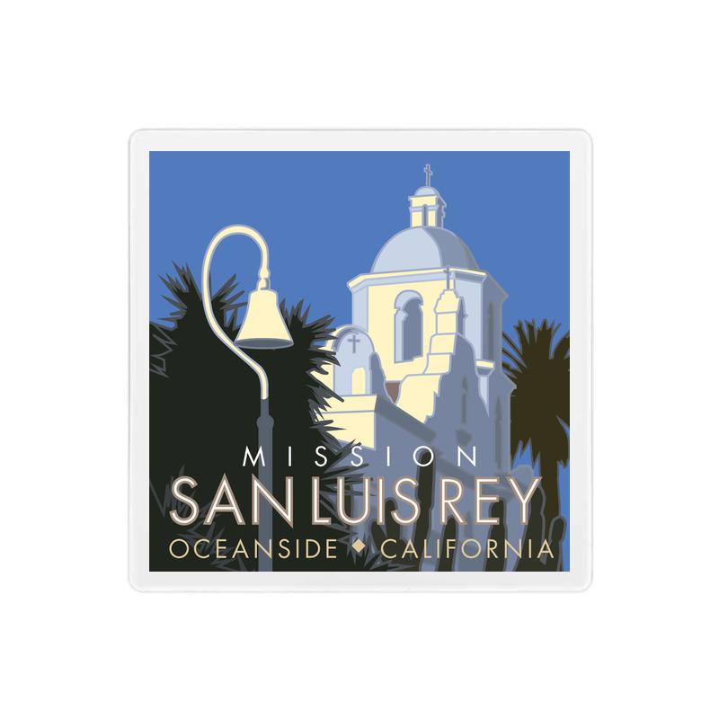Mission San Luis Rey - 4" x 4" Sandstone Coaster