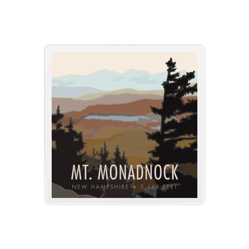 Mt. Monadnock, New Hampshire - 4" x 4" Sandstone Coaster