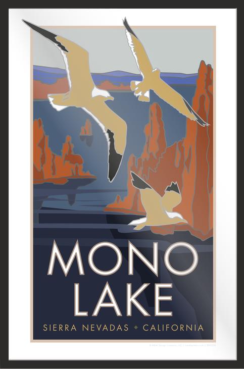 Mono Lake, Sierra Nevadas - California - Poster