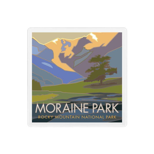 Moraine Park, Rocky Mountain National Park, Colorado - 4" x 4" Sandstone Coaster