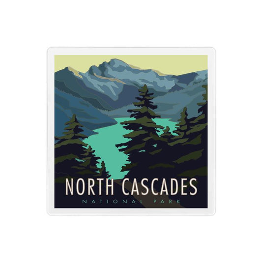 North Cascades National Park - Washington - 4" x 4" Sandstone Coaster