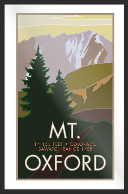 Mt. Oxford, Colorado - Colorado 14er - Poster