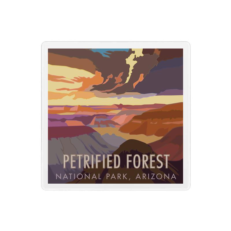 Petrified Forest National Park, Arizona - 4" x 4" Sandstone Coaster