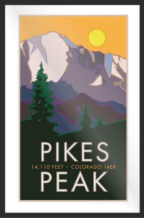 Pikes Peak, Colorado - Colorado 14er - Poster