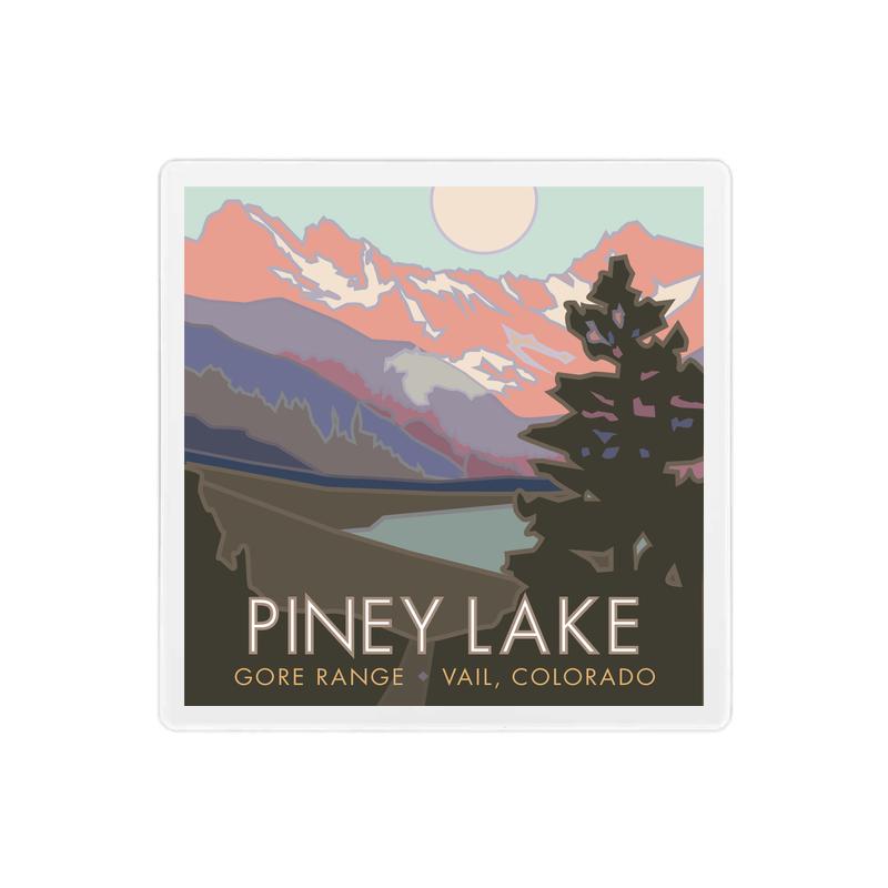 Piney Lake (Eagles Next Wilderness), Colorado - 4" x 4" Sandstone Coaster