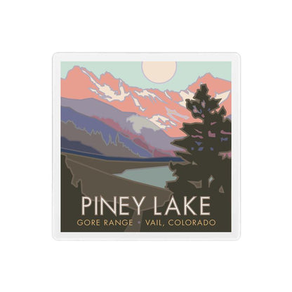 Piney Lake (Eagles Next Wilderness), Colorado - 4" x 4" Sandstone Coaster