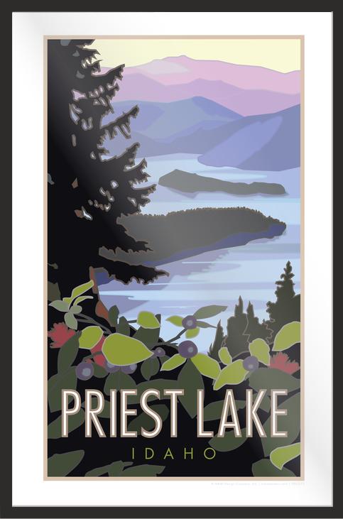 Priest Lake, Idaho - Poster