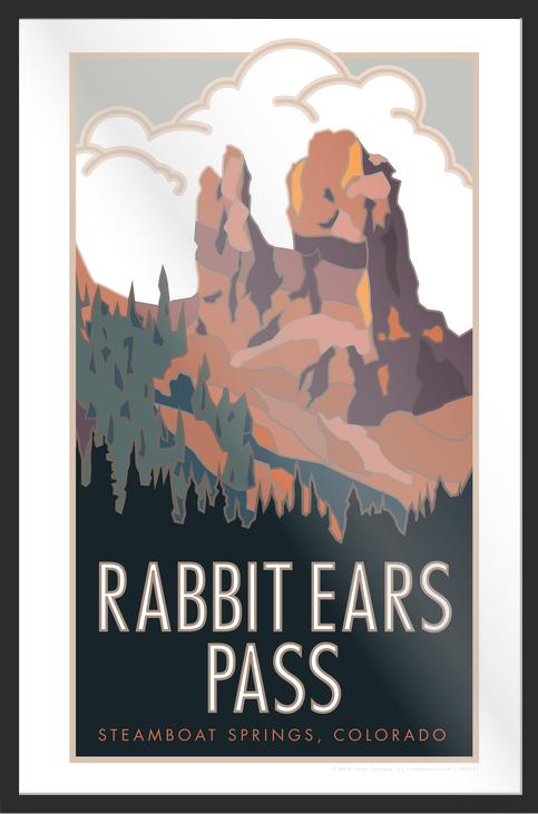 Rabbit Ears Pass, Colorado - Poster