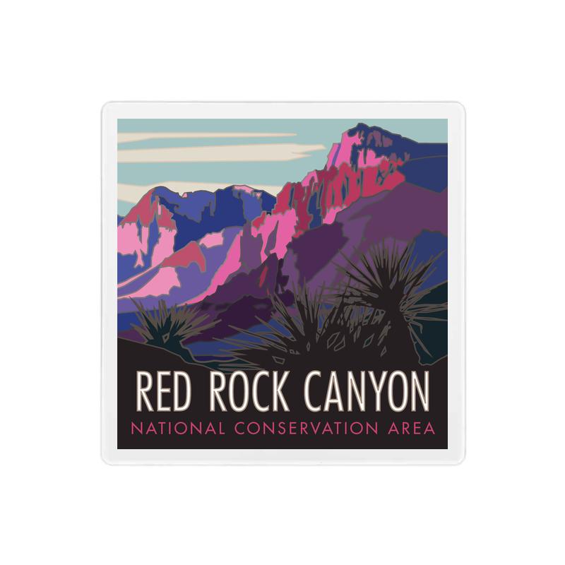 Red Rock Canyon, Nevada - 4" x 4" Sandstone Coaster