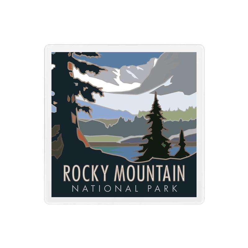 Rocky Mountain National Park 2, Colorado - 4" x 4" Sandstone Coaster