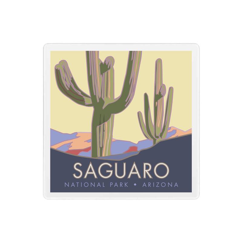 Saguaro National Park, Arizona - 4" x 4" Sandstone Coaster