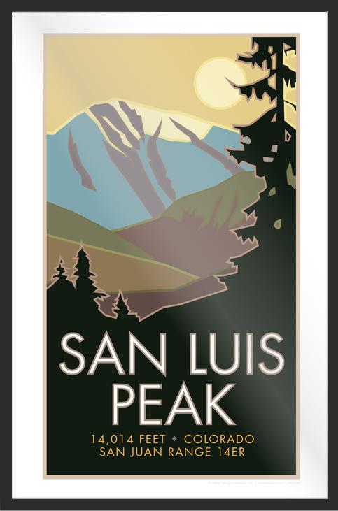 San Luis Peak, Colorado - Colorado 14er - Poster