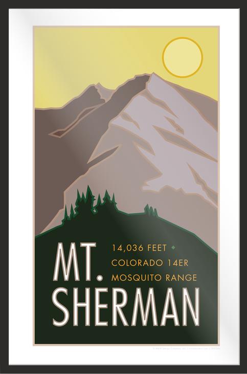 Mt. Sherman, Colorado - Colorado 14er - Poster