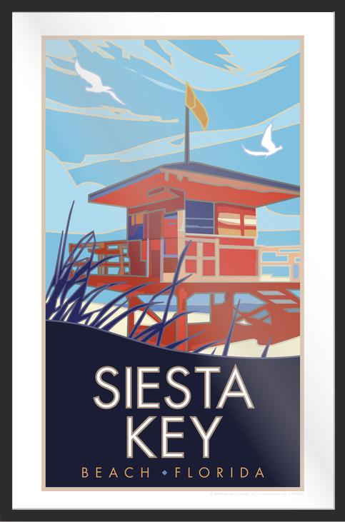 Siesta Key, Florida - Poster