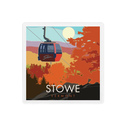 Stowe, Vermont - Fall - 4" x 4" Sandstone Coaster