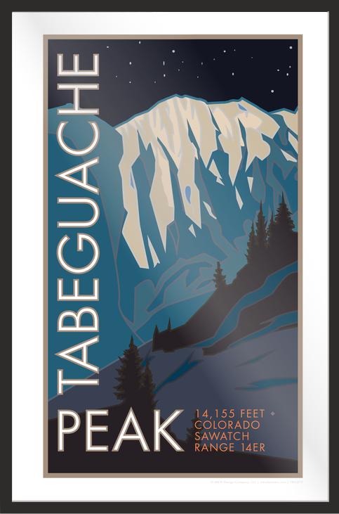 Tabeguache Peak, Colorado - Colorado 14er - Poster