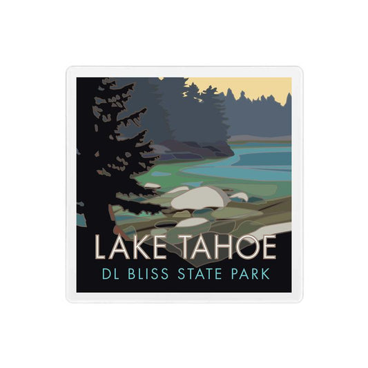 Lake Tahoe, D.L. Bliss State Park - 4" x 4" Sandstone Coaster