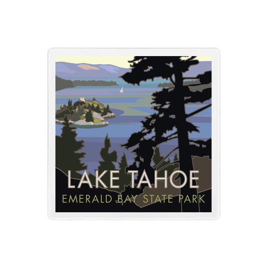 Lake Tahoe, Emerald Bay - 4" x 4" Sandstone Coaster
