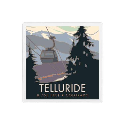 Telluride, Colorado - 4" x 4" Sandstone Coaster