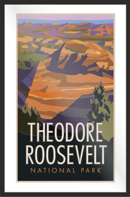 Theodore Roosevelt National Park (Painted Canyon) - Poster
