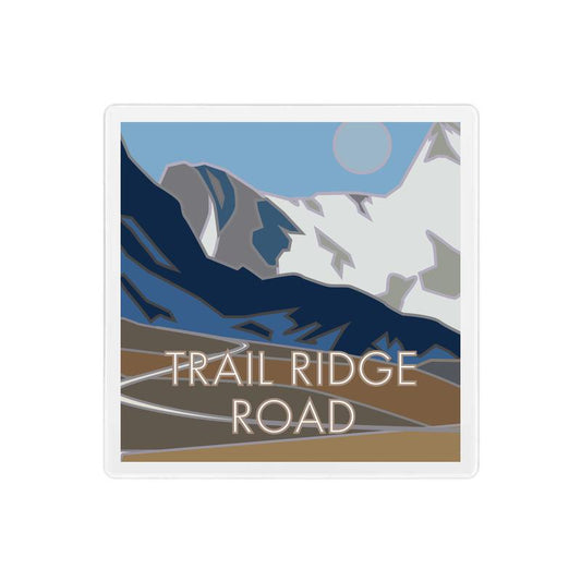 Trail Ridge Road 1 (Rocky Mountain National Park), Colorado - 4" x 4" Sandstone Coaster