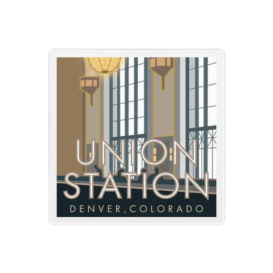 Union Station 3 (Cooper Lounge), Denver, Colorado - 4" x 4" Sandstone Coaster