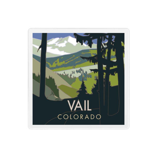 Vail Basin, Summer - 4" x 4" Sandstone Coaster