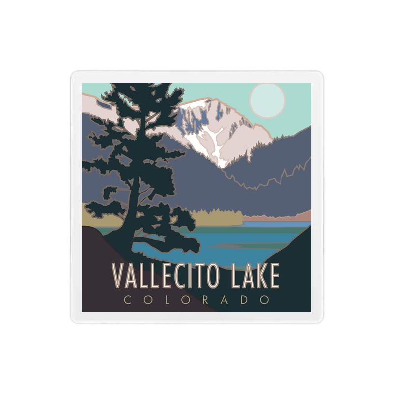 Vallecito Lake, Colorado - 4" x 4" Sandstone Coaster